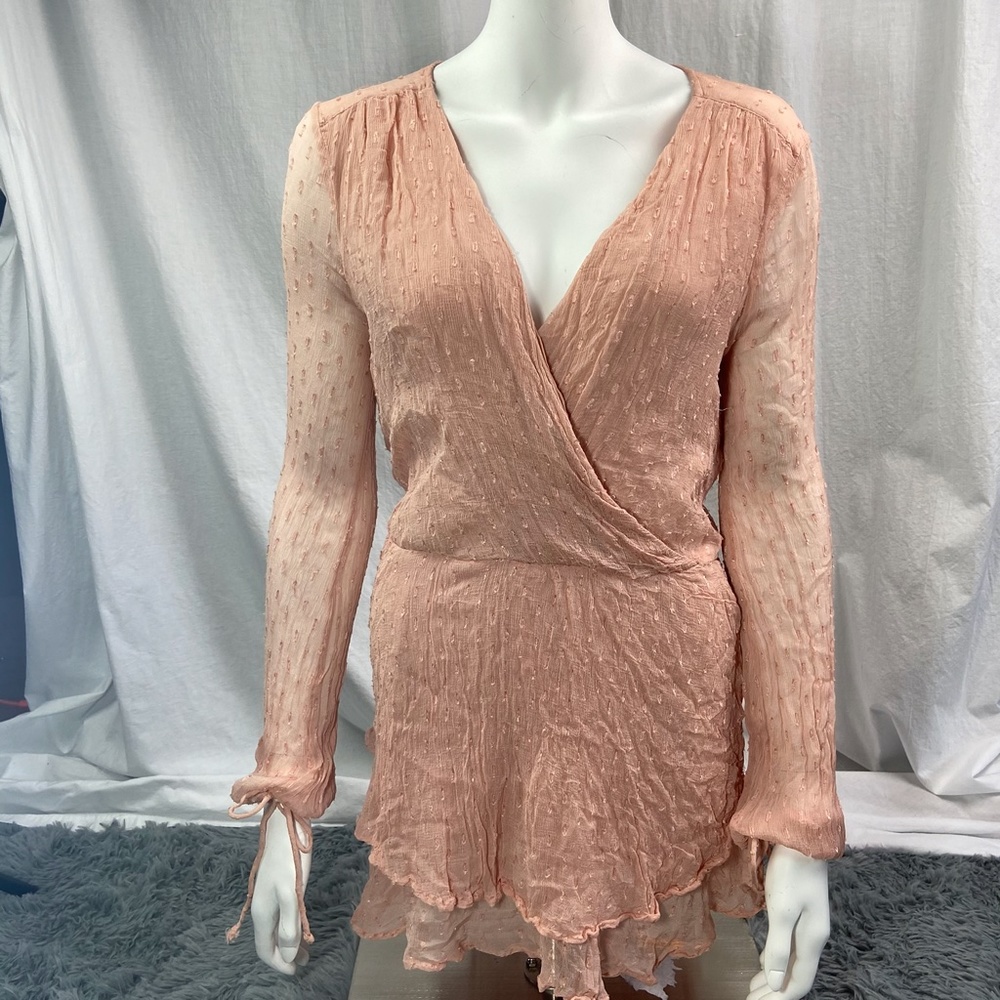 Free People Daliah Wrap Mini Dress - Picture 5 of 7